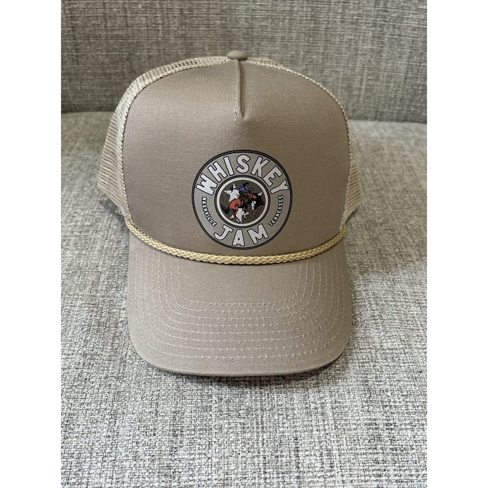 Whiskey Jam Hat Nashville TN Brown Mesh SnapBack